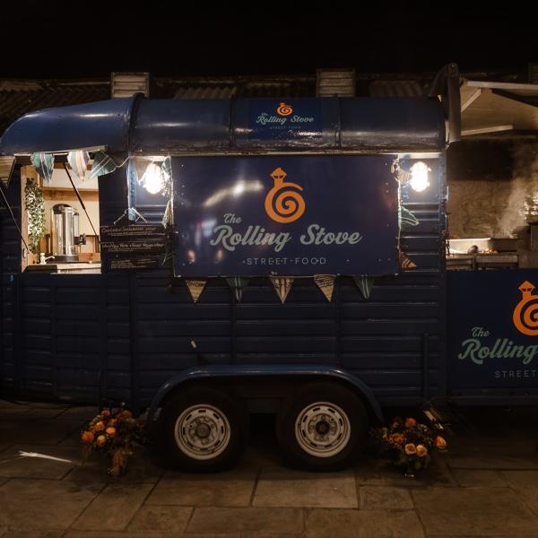 food trailer at cardney steading wedding venue