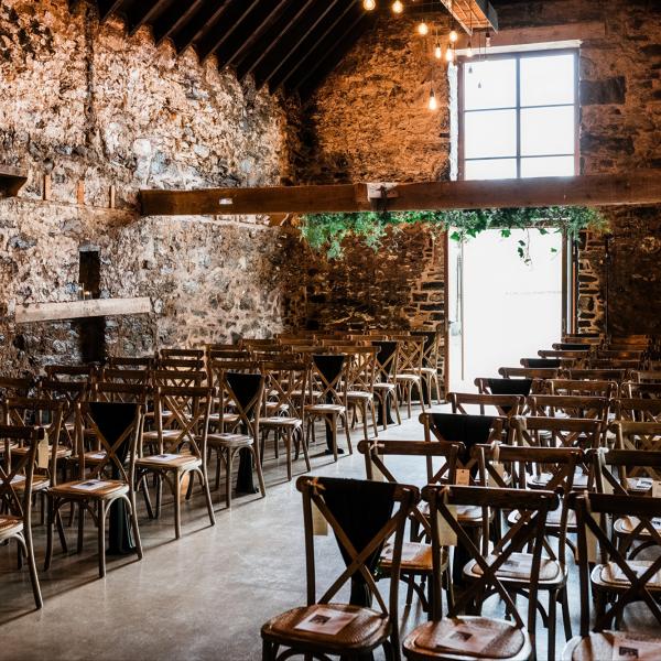 chairs and decorations wedding venue cardney steading