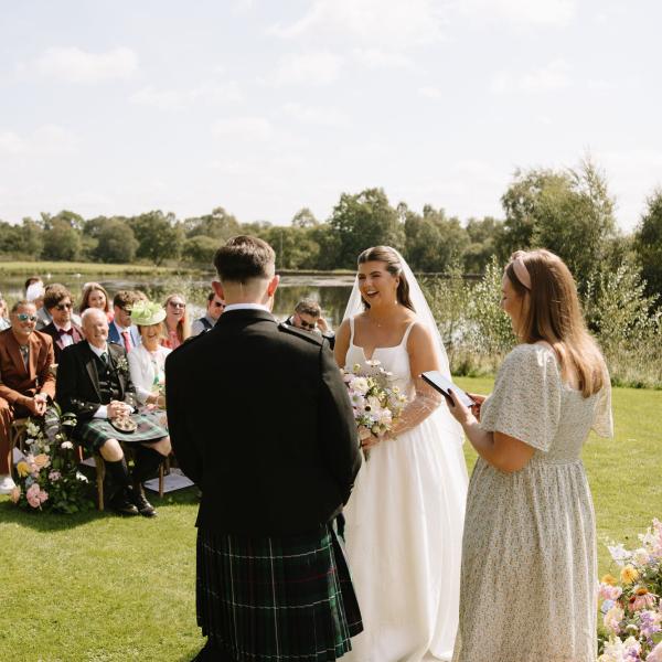 isla and robbie taking vowes