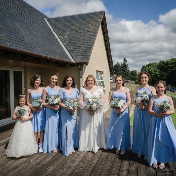 emily and michael brides maids