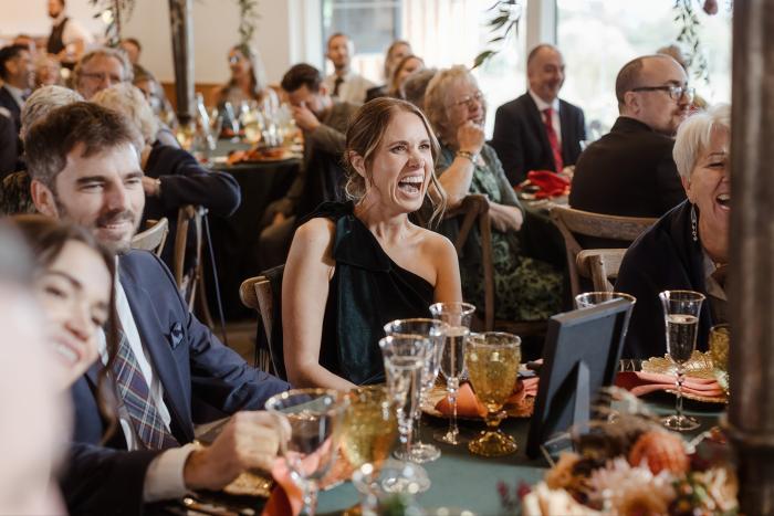 guest dinning in the dalradian at carney steading weddings