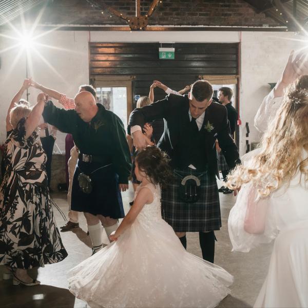 emily and michael evening reception