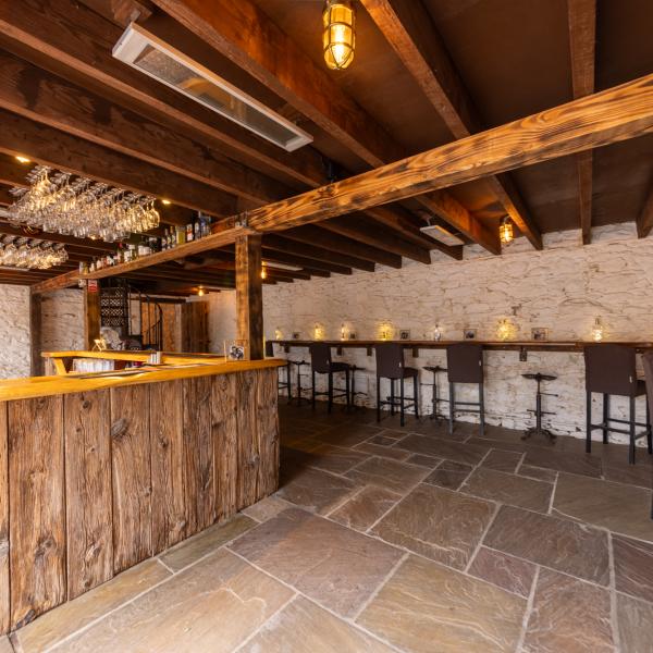 bar seating area wedding venue cardney steading