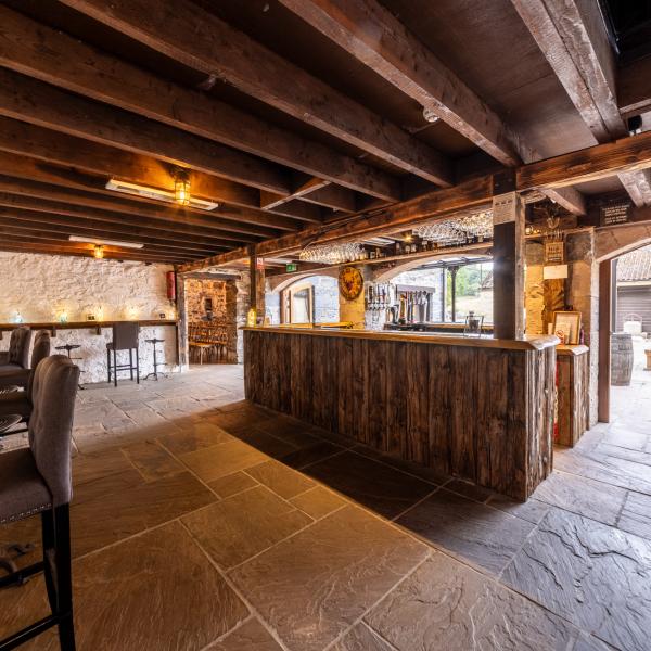 rustic bar at cardney steading