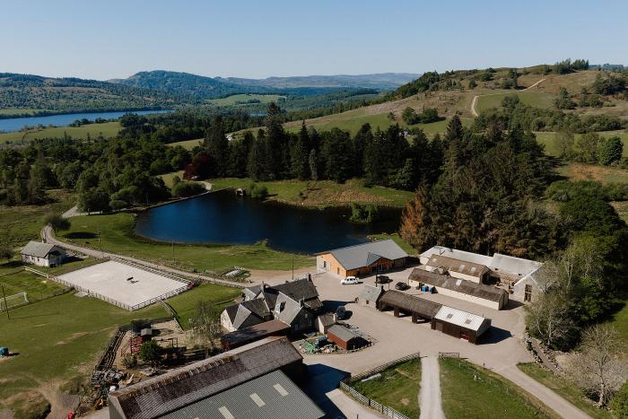 ariel view of Cardney Estate barn weddings venue