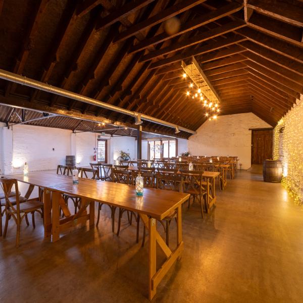 table chairs barn wedding cardney steading